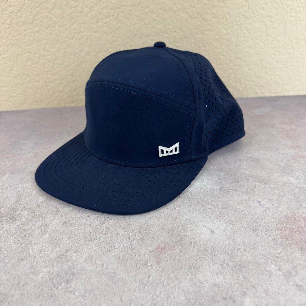 Melin Trenches Hydro Hat Cap Snapback Navy Blue Performance Mesh